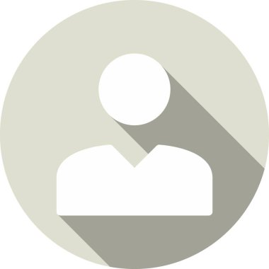 Kullanıcı Kabartma Çemberi Vektör Simgesi Tasarımı