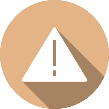 Kabartma Çemberi Vektör Simgesi Tasarımı Uyarısı