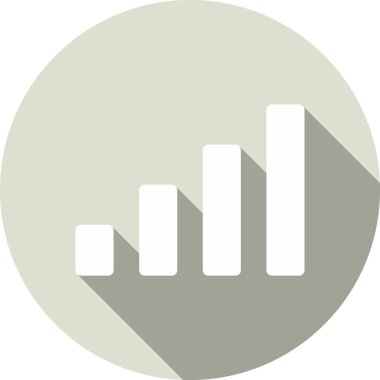 Çubuk Grafiği Çember Vektör Simgesi Tasarımı