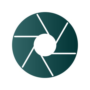 Glyph Gradyan Vektör Simgesi Tasarımı 'nı vur