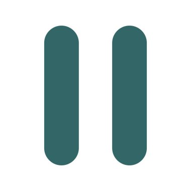 Glyph Gradyan Vektör Simgesi Tasarımı Duraklat