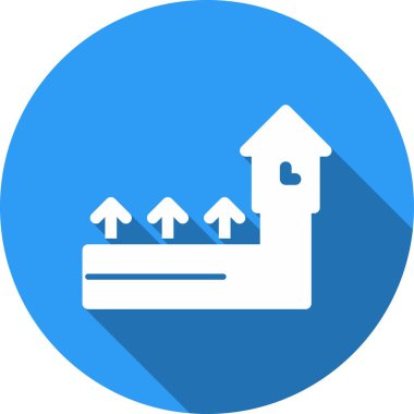 Ben Glyph Çember Vektör Simgesi Tasarımı