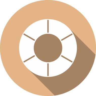 Hayat Kurtarıcı Kabartma Çemberi Vektör Simgesi Tasarımı