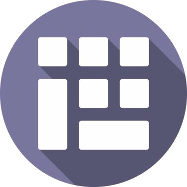 Izgara Kabartma Çemberi Vektör Simgesi Tasarımı