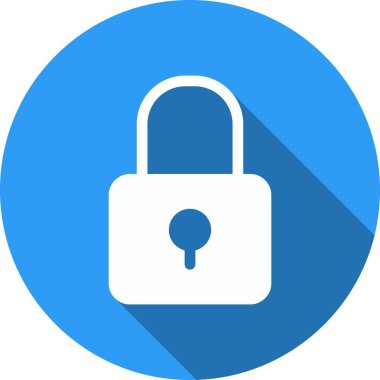 Parola Glyph Çember Vektör Simgesi Tasarımı