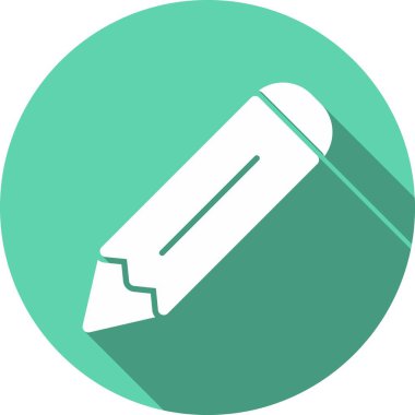 Kalem Kabartma Çemberi Vektör Simgesi Tasarımı