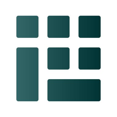 Izgara Gradyan Vektör Simgesi Tasarımı