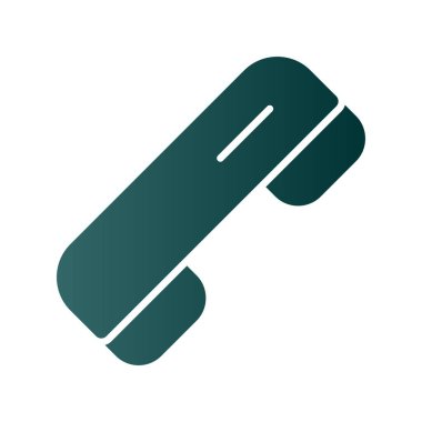 Telefon Glyph Gradyan Vektör Simgesi Tasarımı