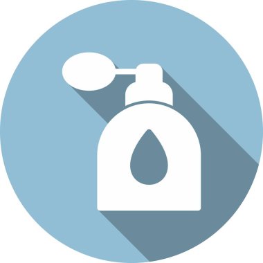 Parfüm Kabartma Çemberi Vektör Simgesi Tasarımı