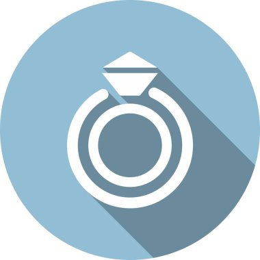 Alyans Kabartma Çemberi Vektör Simgesi Tasarımı