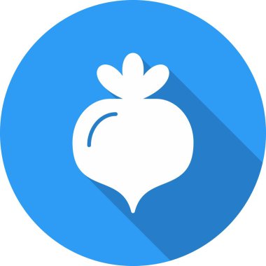 Turp Kabartma Çemberi Vektör Simgesi Tasarımı