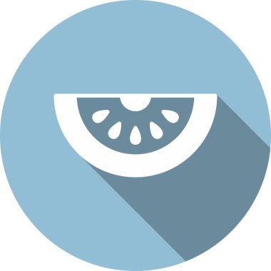 Karpuz Kabartma Çemberi Vektör Simgesi Tasarımı