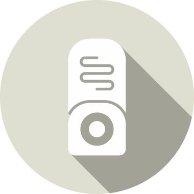 Pastayı yuvarla Glyph Çember Vektör Simgesi Tasarımı