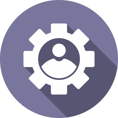 Kullanıcı Kabartma Çemberi Vektör Simgesi Tasarımı