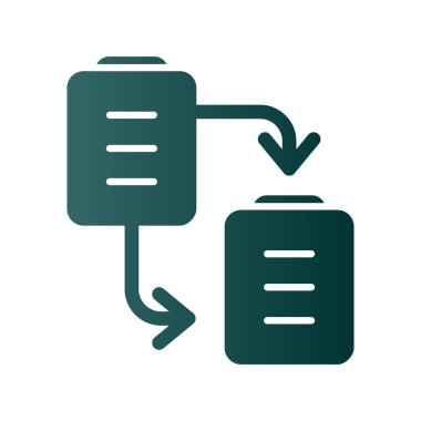 Dosya Aktarımı Gradyan Vektör Simgesi Tasarımı