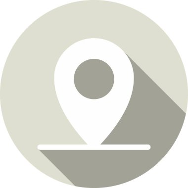 Yer Tutucu Glyph Çember Vektör Simgesi Tasarımı