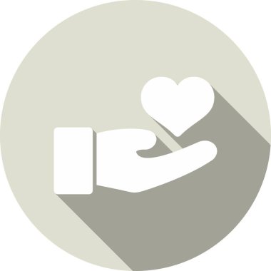 Gönüllü Glyph Çember Vektör Simgesi Tasarımı