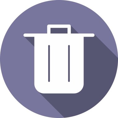 Geri dönüşüm bin Glyph Çember Vektör Simgesi Tasarımı