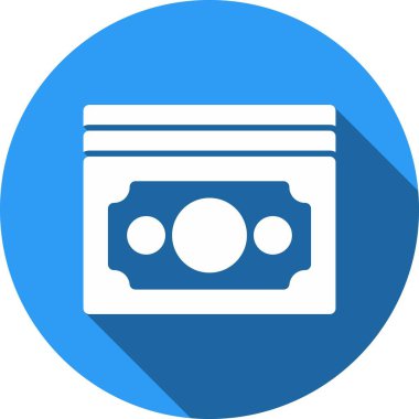 Para Kabartma Çemberi Vektör Simgesi Tasarımı