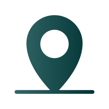 Yer Tutucu Glyph Gradyan Vektör Simgesi Tasarımı