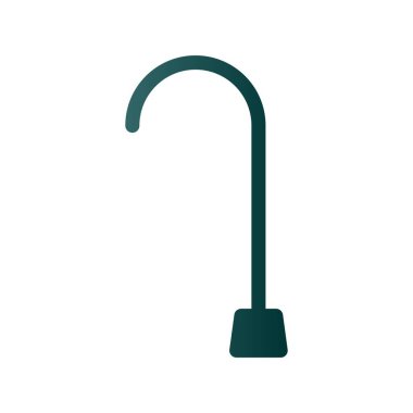 Çubuk Kabartma Gradyan Vektör Simgesi Tasarımı