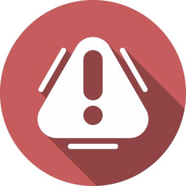 Kabartma Çemberi Vektör Simgesi Tasarımı Uyarısı