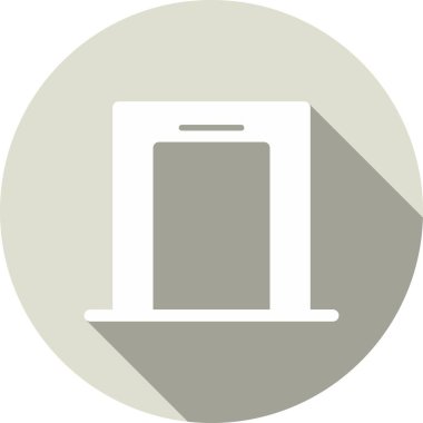 Metal dedektörü Glyph Çember Vektör Simgesi Tasarımı