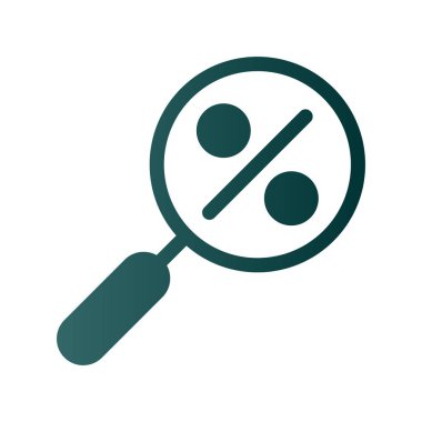 İndirimli Glyph Gradyan Vektör Simgesi Tasarımı