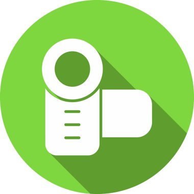 Video Kayıt Kabartma Çemberi Vektör Simgesi Tasarımı