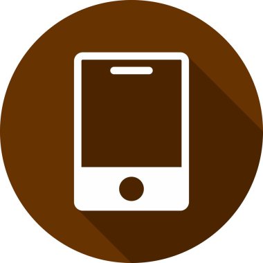 Akıllı Telefon Kabartma Çemberi Vektör Simgesi Tasarımı