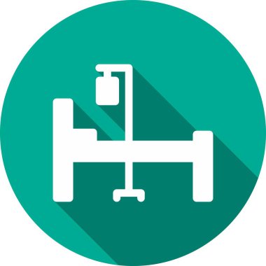 Hastanelik Kabartma Çemberi Vektör Simgesi Tasarımı