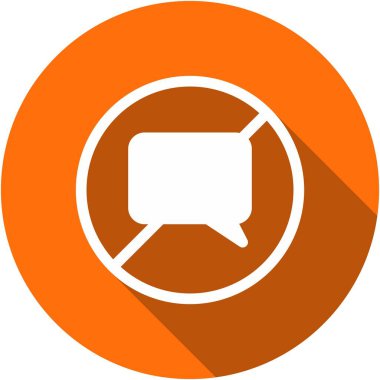 Konuşan Çember Vektör Simgesi Tasarımı Yok