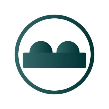 Kabartma Gradyan Vektör Simgesi Tasarımı