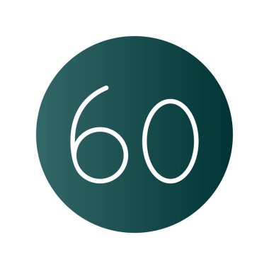 Hız Sınırı Kabartma Gradyan Vektör Simgesi Tasarımı