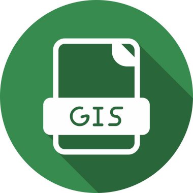 Gis Glyph Çember Vektör Simgesi Tasarımı