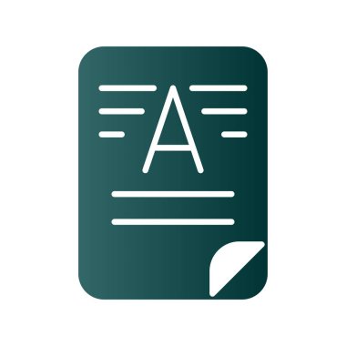 Filigran Gradyan Vektör Simgesi Tasarımı