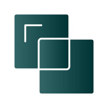 Glyph Gradyan Vektör Simgesi Tasarımı Birleştir