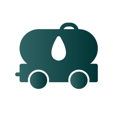 Depolama Tankı Gradyan Vektör Simgesi Tasarımı