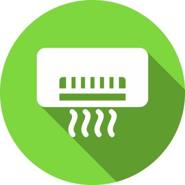 Ac Glyph Çember Vektör Simgesi Tasarımı