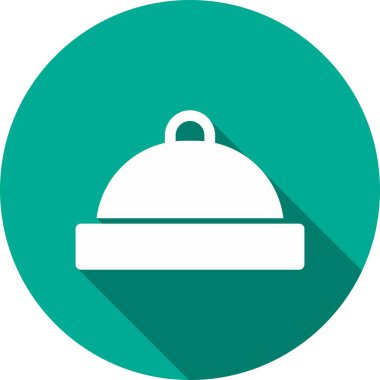 Büfe Kabartma Çemberi Vektör Simgesi Tasarımı