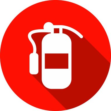 Yangın söndürücü Kabartma Çemberi Vektör Simgesi Tasarımı