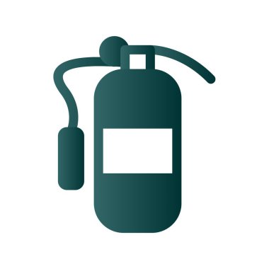 Yangın söndürücü Kabartma Gradyan Vektör Simgesi Tasarımı