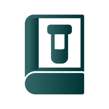 Kitap Kabartması Gradyan Vektör Simgesi Tasarımı