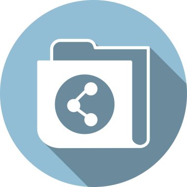 Bağlantı Dizini Kabartma Çemberi Vektör Simgesi Tasarımı