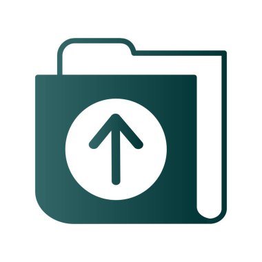 Dizin Glyph Gradyan Vektör Simgesi Tasarımı Yükle