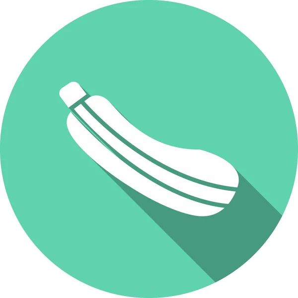 Zucchini Glyph Circle Vector Ícone Desig — Vetor de Stock