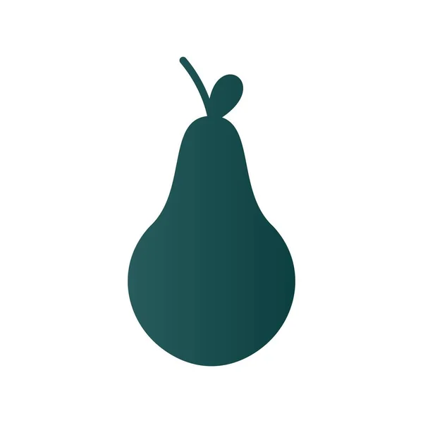 Pear Glyph Gradient Vector Icon Desig — Stock Vector