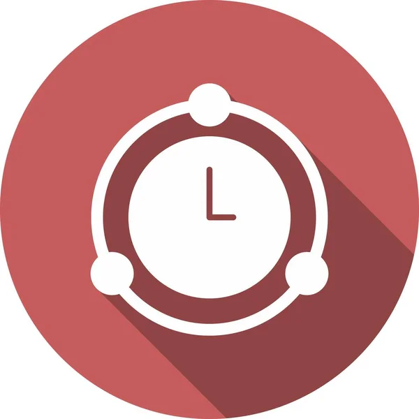 Deadline Glyph Circle Vector Icon Desig — Stockvektor