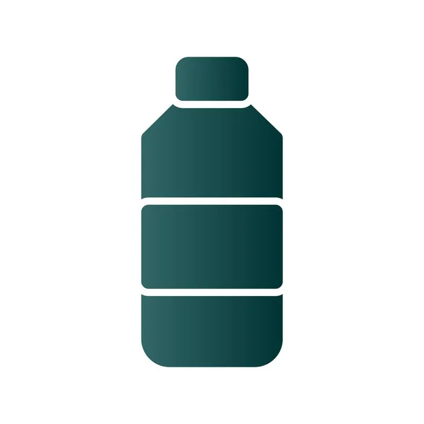 Icona Vettoriale Gradiente Glyph Bottiglia Acqua Desig — Vettoriale Stock