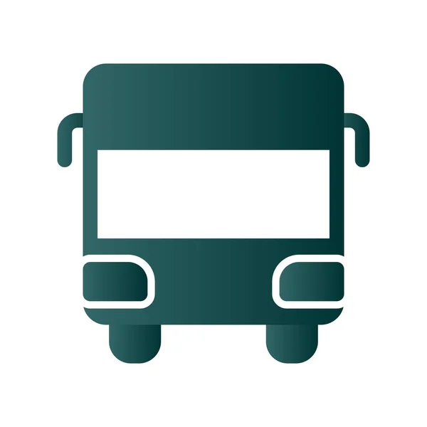 Bus Glyph Gradient Vector Icon Desig — Stockvector